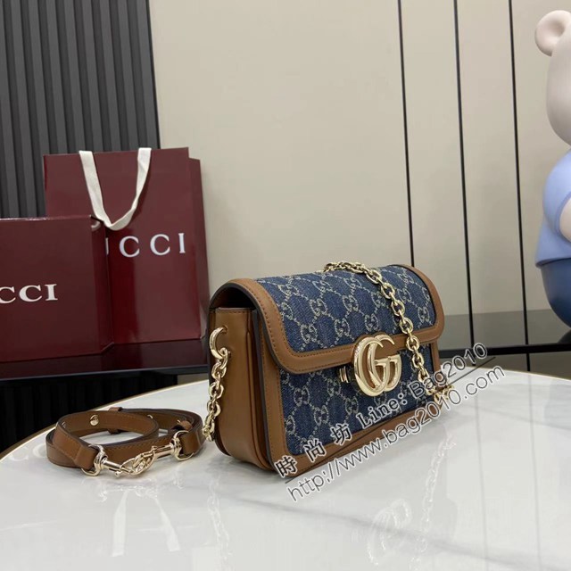 Gucci專櫃古馳最新款2025春夏Go系列鏈條肩背包 jh2980型號：826761